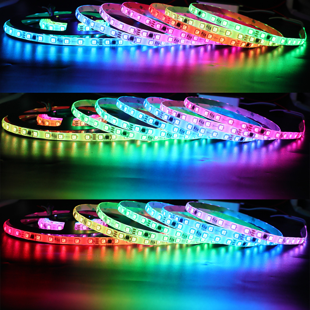 DC24V 300LEDs Waterproof Addressable WS2811 Color Chasing RGB LED Strip Lights DC24V 300LEDs Waterproof Addressable WS2811 Color Chasing RGB LED Strip Lights